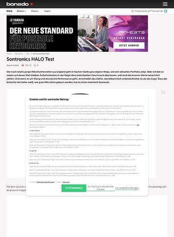 Bonedo.de Sontronics HALO Bonedo.de Sontronics HALO