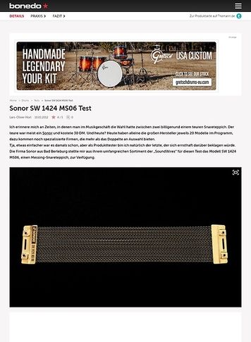Bonedo.de Sonor SW 1424 MS06 Bonedo.de Sonor SW 1424 MS06