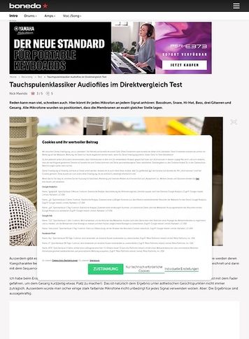 Bonedo.de Tauchspulenklassiker Audiofiles im Direktvergleich Bonedo.de Tauchspulenklassiker Audiofiles im Direktvergleich