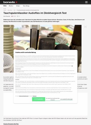Bonedo.de Tauchspulenklassiker Audiofiles im Direktvergleich Bonedo.de Tauchspulenklassiker Audiofiles im Direktvergleich