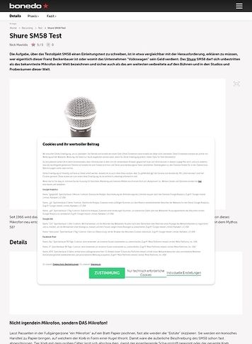 Bonedo.de Shure SM58 Bonedo.de Shure SM58