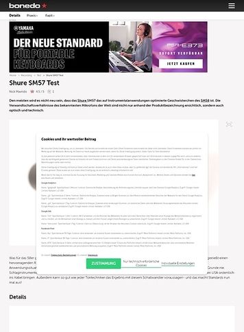 Bonedo.de Shure SM57 Bonedo.de Shure SM57