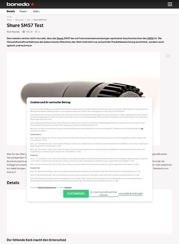Bonedo.de Shure SM57 Bonedo.de Shure SM57