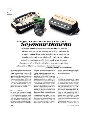 Gitarre & Bass Seymour Duncan Blackouts Modular Preamp + Coil Pack Gitarre & Bass Seymour Duncan Blackouts Modular Preamp + Coil Pack