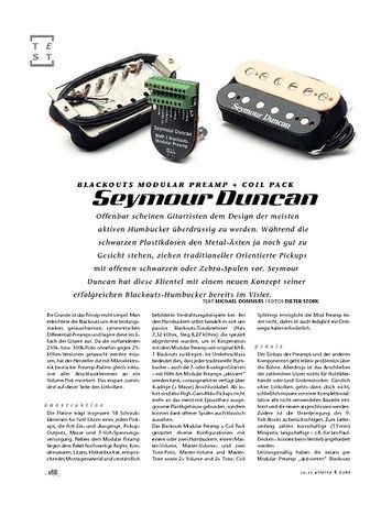 Gitarre & Bass Seymour Duncan Blackouts Modular Preamp + Coil Pack Gitarre & Bass Seymour Duncan Blackouts Modular Preamp + Coil Pack