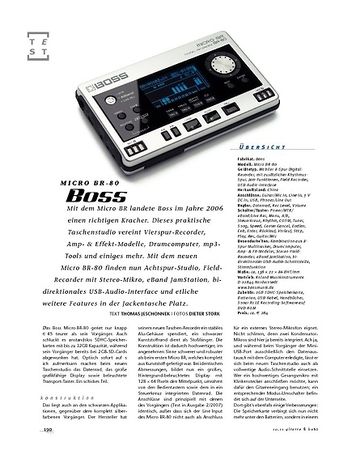 Gitarre & Bass Boss Micro BR-80, Recorder Gitarre & Bass Boss Micro BR-80, Recorder