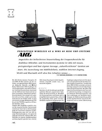 Gitarre & Bass AKG Perception Wireless 45 & WMS 40 Mini UHF-Systeme Gitarre & Bass AKG Perception Wireless 45 & WMS 40 Mini UHF-Systeme