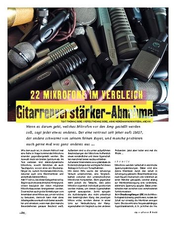 Gitarre & Bass Gitarrenverstärker-Abnahme: 22 Mikrofone im Vergleich! Gitarre & Bass Gitarrenverstärker-Abnahme: 22 Mikrofone im Vergleich!