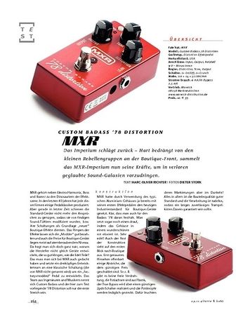 Gitarre & Bass MXR Badass Custom '78 Distortion, Gitarren-FX Gitarre & Bass MXR Badass Custom '78 Distortion, Gitarren-FX