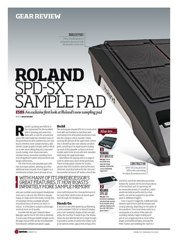 Rhythm ROLAND SPD SX SAMPLE PAD Rhythm ROLAND SPD SX SAMPLE PAD