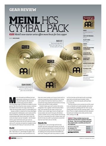 Rhythm MEINL HCS CYMBAL PACK Rhythm MEINL HCS CYMBAL PACK