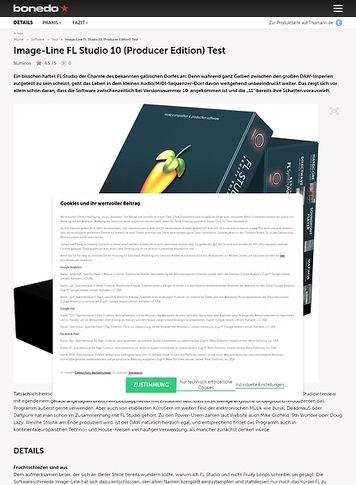 Bonedo.de Image-Line FL Studio 10 (Producer Edition) Bonedo.de Image-Line FL Studio 10 (Producer Edition)