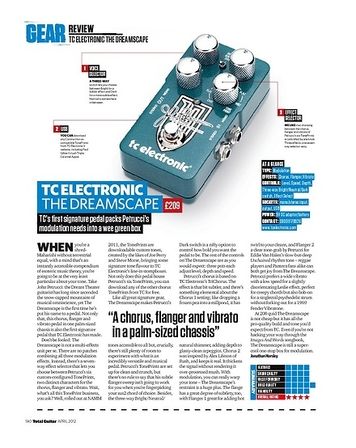 Total Guitar TC ELECTRONIC THE DREAMSCAPE Total Guitar TC ELECTRONIC THE DREAMSCAPE