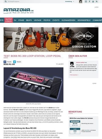 Amazona.de Test: BOSS RC-300 Loop-Station, Loop-Pedal Amazona.de Test: BOSS RC-300 Loop-Station, Loop-Pedal