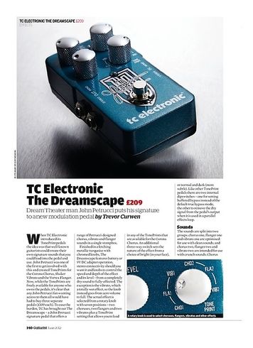 Guitarist TC Electronic The Dreamscape Guitarist TC Electronic The Dreamscape