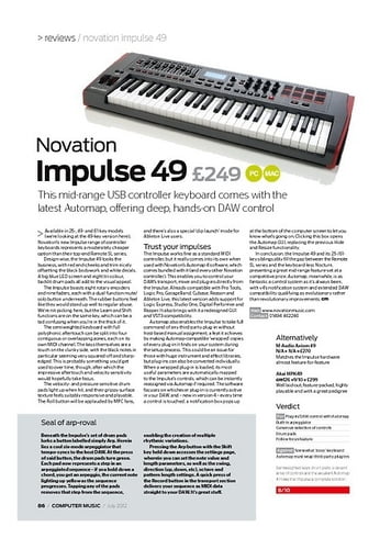 Computer Music Novation Impulse 49 Computer Music Novation Impulse 49