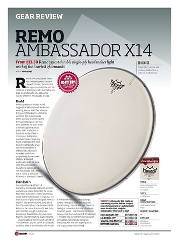 Rhythm REMO AMBASSADOR X14 Rhythm REMO AMBASSADOR X14
