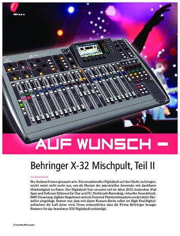 Tools4music Behringer X32 Auf Wunsch - All inclusive Tools4music Behringer X32 Auf Wunsch - All inclusive