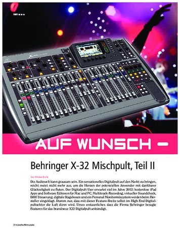 Tools4music Behringer X32 Auf Wunsch - All inclusive Tools4music Behringer X32 Auf Wunsch - All inclusive