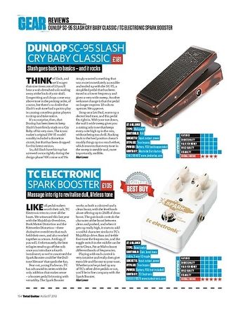 Total Guitar TC ELECTRONIC SPARK BOOSTER Total Guitar TC ELECTRONIC SPARK BOOSTER