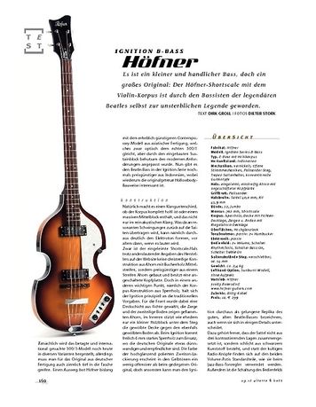 Gitarre & Bass Höfner Ignition B-Bass Gitarre & Bass Höfner Ignition B-Bass