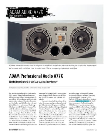 Sound & Recording ADAM Professional Audio A77X Sound & Recording ADAM Professional Audio A77X