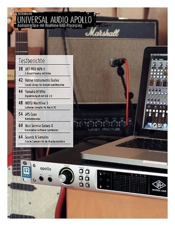 Sound & Recording Universal Audio Apollo: Audiointerface mit Realtime-UAD-Processing Sound & Recording Universal Audio Apollo: Audiointerface mit Realtime-UAD-Processing