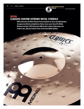 Sticks Meinl Classics Custom Extreme Metal Cymbals Sticks Meinl Classics Custom Extreme Metal Cymbals