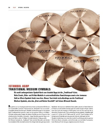 Sticks Istanbul Agop Traditional Medium Cymbals Sticks Istanbul Agop Traditional Medium Cymbals