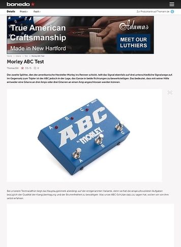 Bonedo.de Morley ABC Bonedo.de Morley ABC