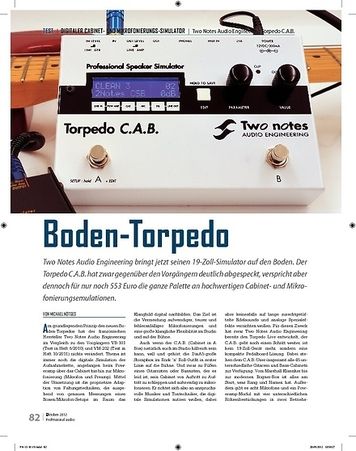 Professional Audio Two Notes Audio Engineering Torpedo C.A.B. Professional Audio Two Notes Audio Engineering Torpedo C.A.B.