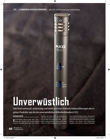 Professional Audio AKG C451 65TH Anniversary Limited Edition Professional Audio AKG C451 65TH Anniversary Limited Edition