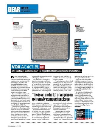 Total Guitar VOX AC4C1-BL Total Guitar VOX AC4C1-BL