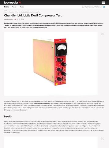 Bonedo.de Chandler Ltd. Little Devil Compressor Test Bonedo.de Chandler Ltd. Little Devil Compressor Test