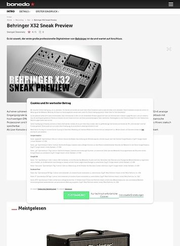 Bonedo.de Behringer X32 Sneak Preview Bonedo.de Behringer X32 Sneak Preview