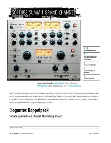 Sound & Recording Softube Summit Grand Channel − EQ- und Kompressor-Plug-ins Sound & Recording Softube Summit Grand Channel − EQ- und Kompressor-Plug-ins