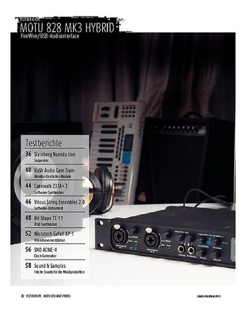 Sound & Recording MOTU 828 mk3 Hybrid - Audiointerface mit FireWire und USB 2.0 Sound & Recording MOTU 828 mk3 Hybrid - Audiointerface mit FireWire und USB 2.0