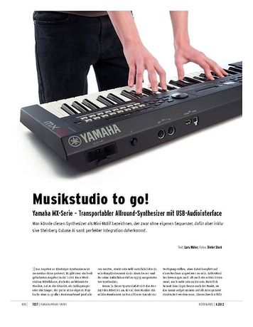 Keyboards Yamaha MX-Serie Transportabler Allround-Synthesizer mit USB-Audiointerface Keyboards Yamaha MX-Serie Transportabler Allround-Synthesizer mit USB-Audiointerface