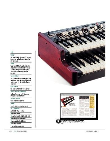 Keyboards Clavia Nord C2D Doppel-Update der Zugriegel-Orgel Keyboards Clavia Nord C2D Doppel-Update der Zugriegel-Orgel