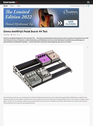 Bonedo.de Emma AmARHyll Pedal Board-44 Test Bonedo.de Emma AmARHyll Pedal Board-44 Test
