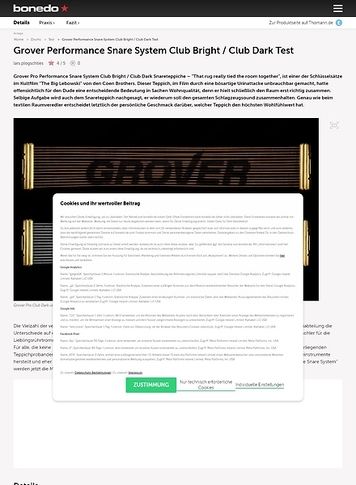 Bonedo.de Grover Pro Club Snareteppiche Test Bonedo.de Grover Pro Club Snareteppiche Test