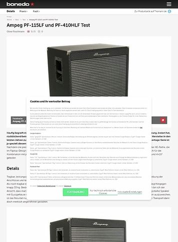 Bonedo.de Ampeg PF-115LF und PF-410HLF Test Bonedo.de Ampeg PF-115LF und PF-410HLF Test