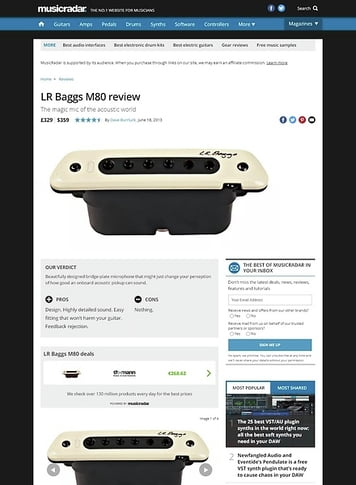 MusicRadar.com LR Baggs M80 MusicRadar.com LR Baggs M80