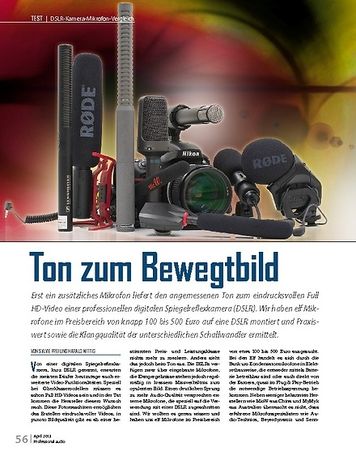 Professional Audio DSLR-Kamera-Mikrofon-Vergleich Professional Audio DSLR-Kamera-Mikrofon-Vergleich