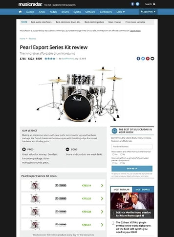 MusicRadar.com Pearl Export Series Kit MusicRadar.com Pearl Export Series Kit