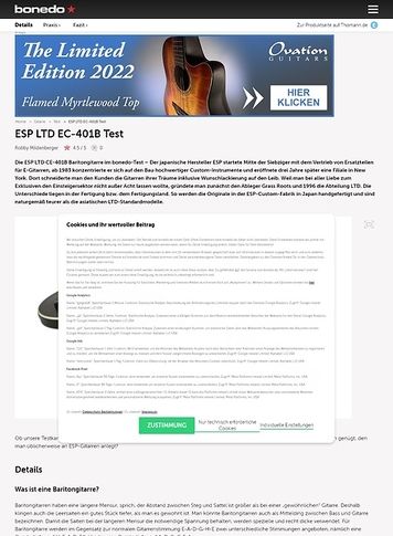 Bonedo.de ESP LTD EC-401B Test Bonedo.de ESP LTD EC-401B Test