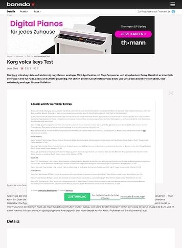 Bonedo.de Korg Volca Keys Bonedo.de Korg Volca Keys