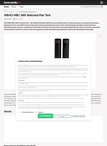 Bonedo.de MBHO MBC 660 Matched Pair Test Bonedo.de MBHO MBC 660 Matched Pair Test