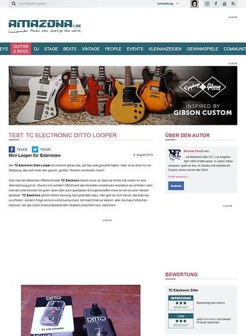 Amazona.de Test: TC Electronic Ditto Looper Amazona.de Test: TC Electronic Ditto Looper