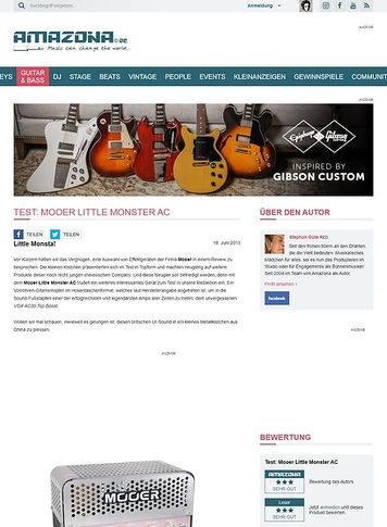 Amazona.de Test: Mooer Little Monster AC Amazona.de Test: Mooer Little Monster AC